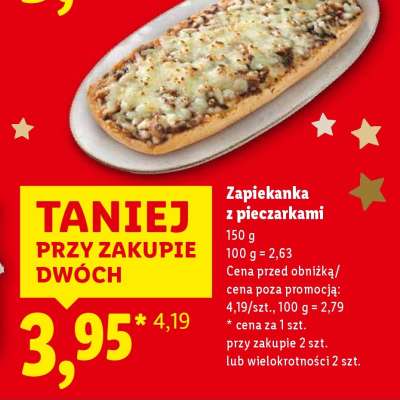 Zapiekanka z pieczarkami