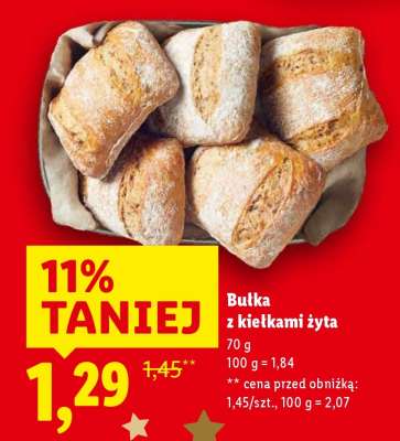 Bułka z kiełtkami żyta