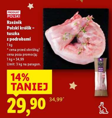 Rzeźnik Polski królik – tuszka z podrobami