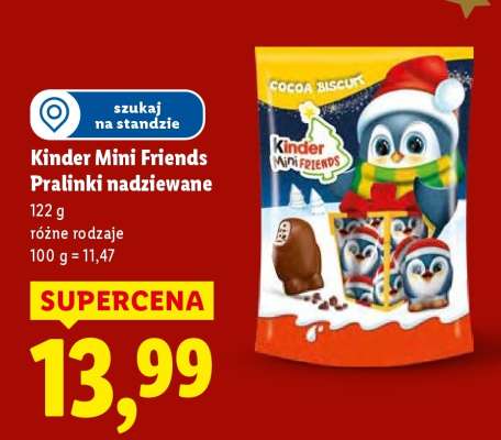 Kinder Mini Friends, pralinki nadziewane