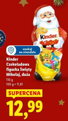 Kinder Czekoladowa figurka Święty Mikołaj duża