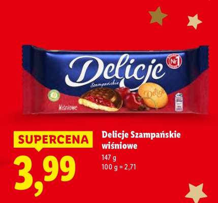 Delicje Szampańskie wiśniowe