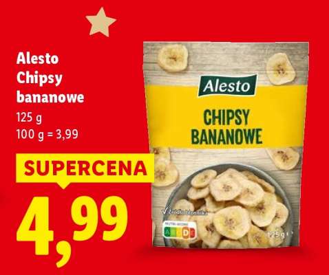 ALESTO Chipsy bananowe*