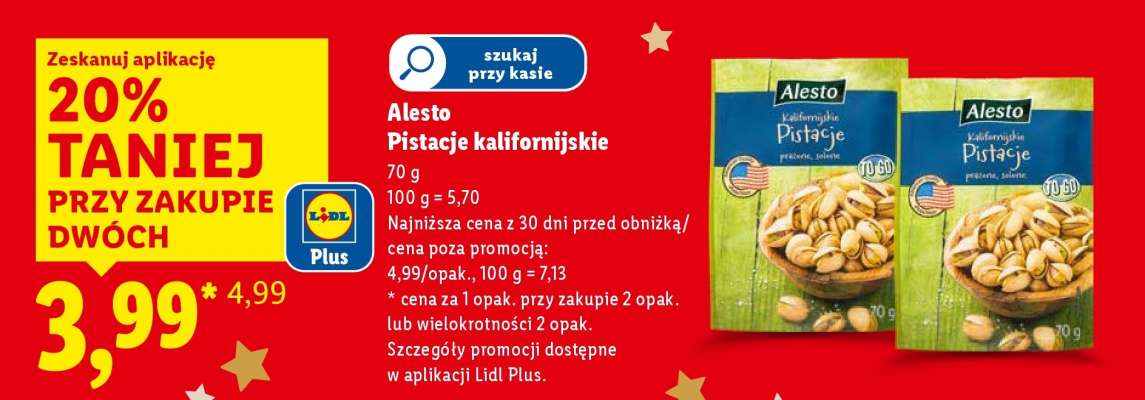 ALESTO Pistacje kalifornijskie