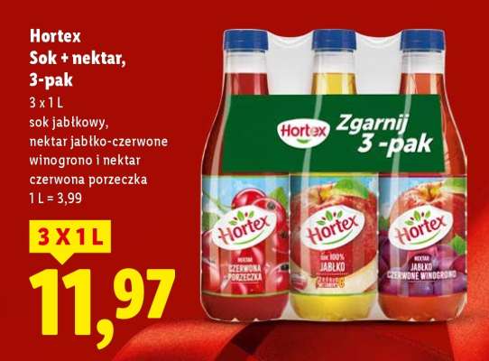 Hortex Sok + nektar, 3-pak