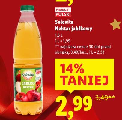 SOLEVITA Nektar jabłkowy