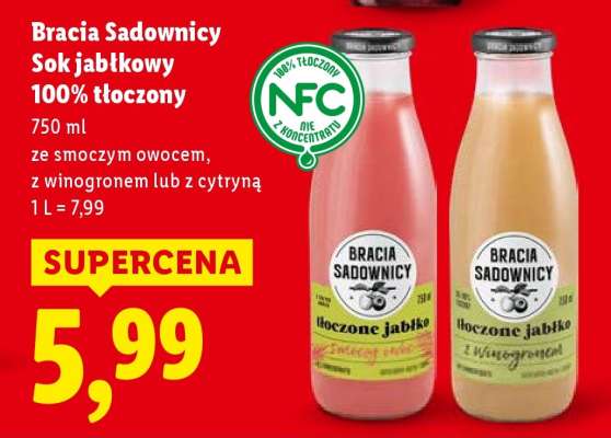 BRACIA SADOWNICY Sok jabłkowy 100% tłoczony