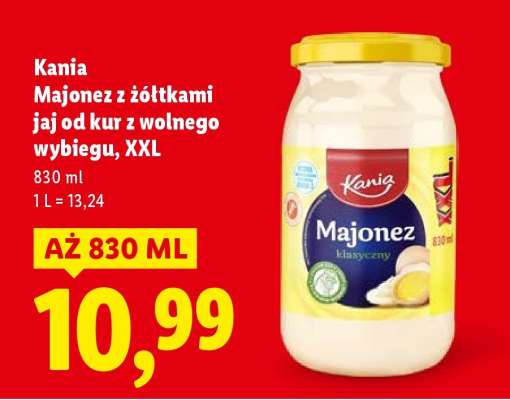 Kania Majonez z żółtkami jaj od kur z wolnego wybiegu, XXL