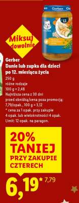 Gerber Danie lub zupka dla dzieci po 12. miesiącu życia