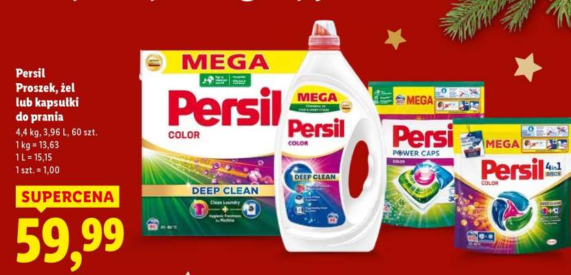 PERSIL Proszek, Żel lub Kapsułki do prania