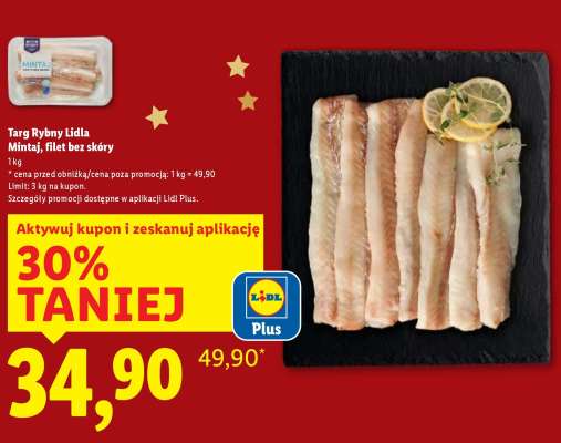 Mintaj filet bez skóry