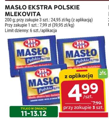 Masło ekstra POLSKIE MLEKOVITA