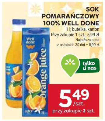 Sok pomarańczowy 100% Well Done