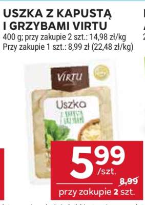 Uszka z kapustą i grzybami Virtu