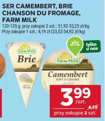 Ser Camembert, Brie Chanson du Fromage, Farm Milk