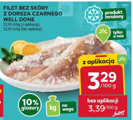 Filet bez skóry z dorsza czarnego Well Done