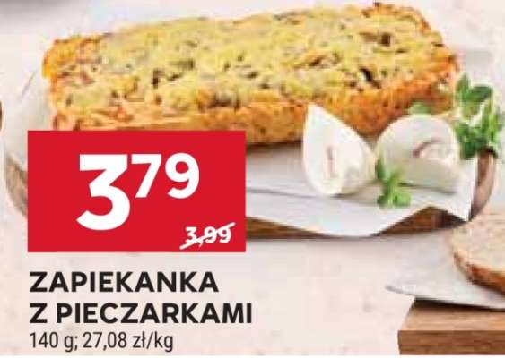 Zapiekanka z pieczarkami