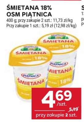 Śmietana 18% OSM Piątnica