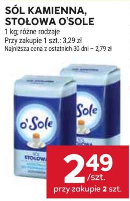 Sól kamienna, stołowa O'Sole