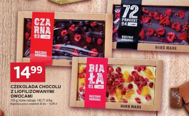 Czekolada Chocolu z liofilizowanymi owocami