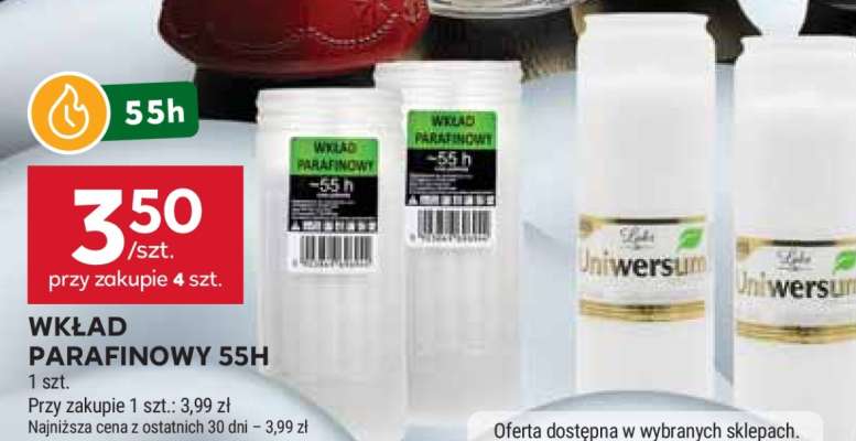Wkład parafinowy 55h
