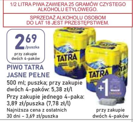 Piwo Tatra Jasne Pełne
