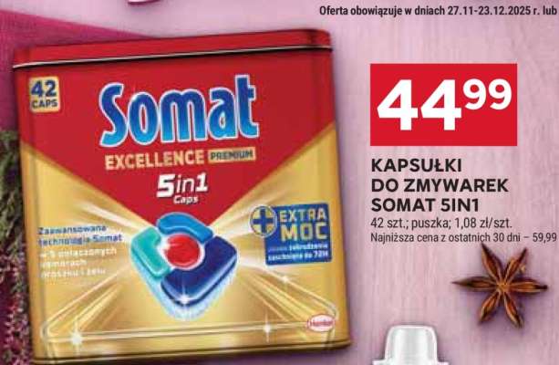 Kapsułki do zmywarek Somat 5in1