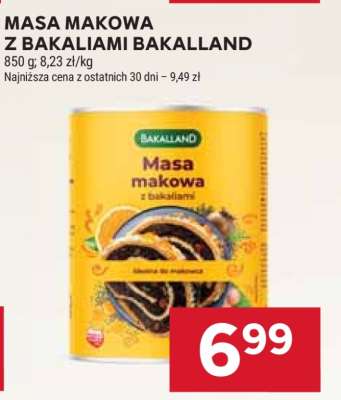 Masa makowa z bakaliami Bakalland