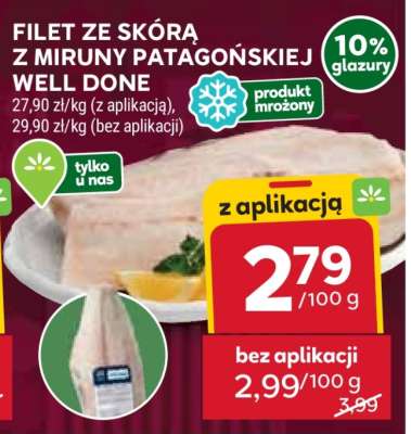 FILET ZE SKÓRĄ Z MIRUNY PATAGOŃSKIEJ WELL DONE