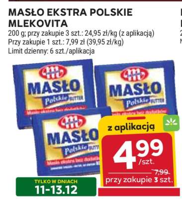Masło ekstra POLSKIE MLEKOVITA