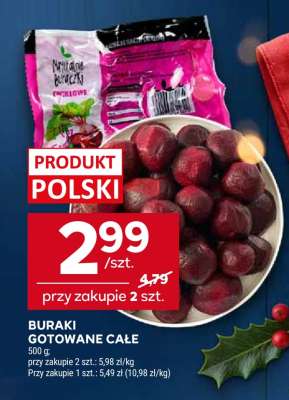 Buraki gotowane całe