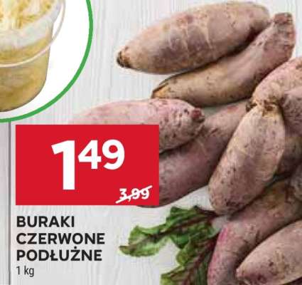 Buraki czerwone podłużne