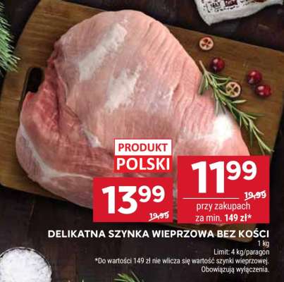 Delikatna szynka wieprzowa bez kości
