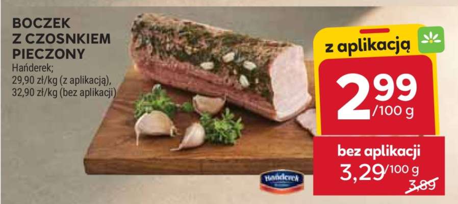 Boczek z czosnkiem pieczony