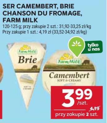 Ser Camembert, Brie Chanson du Fromage, Farm Milk
