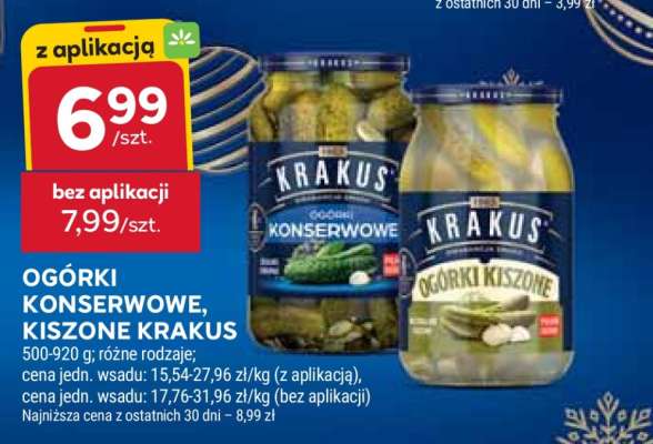 Ogórki konserwowe, kiszone Krakus