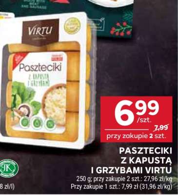 Paszteciki z kapustą i grzybami Virtu