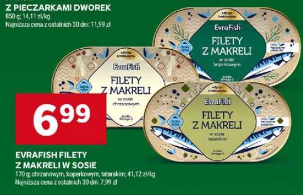 EVRAFISH FILETY Z MAKRELI W SOSIE