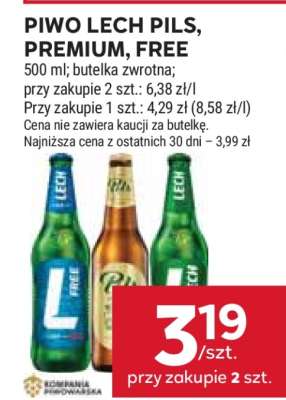 PIWO LECH PILS, PREMIUM, FREE
