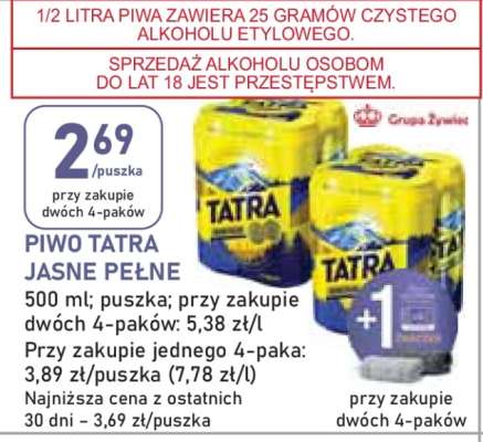 Piwo Tatra Jasne Pełne