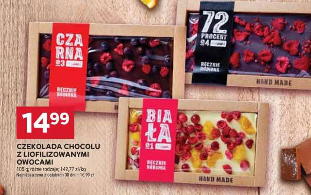 Czekolada Chocola z liofilizowanymi owocami