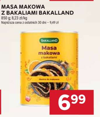Masa makowa z bakaliami Bakalland