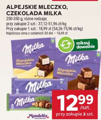 Alpejskie Mleczko, czekolada MILKA