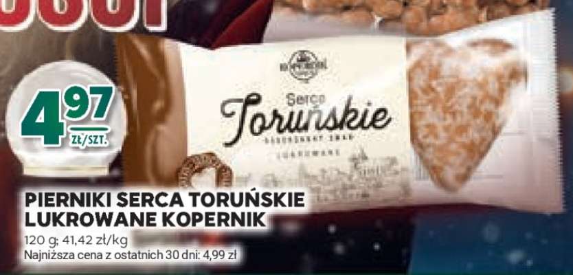 Pierniki Serca Toruńskie Lukrowane Kopernik