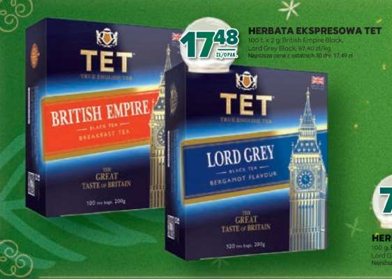 Herbata ekspresowa Tet