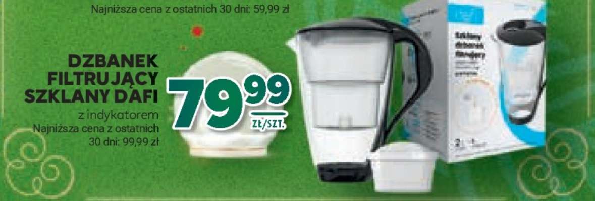 Dzbanek filtrujący szklany Dafi