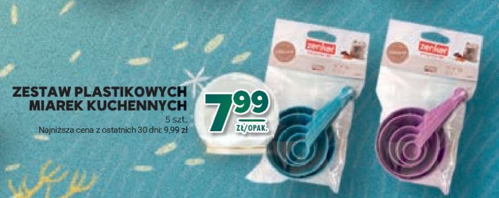 Zestaw plastikowych miarek kuchennych