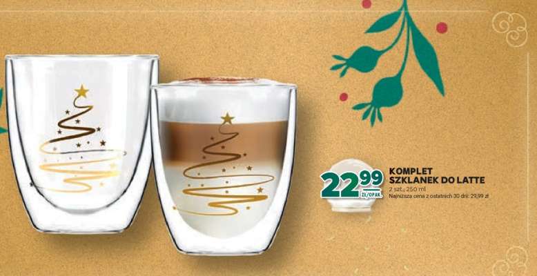 Komplet szklanek do latte