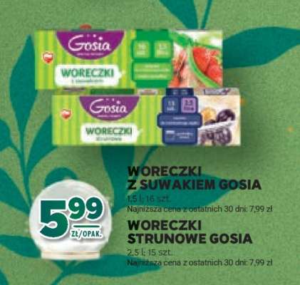 Woreczki z suwakiem Gosia