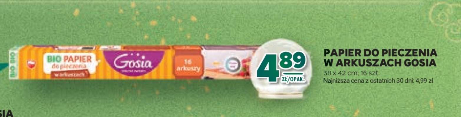 Papier do pieczenia w arkuszach Gosia